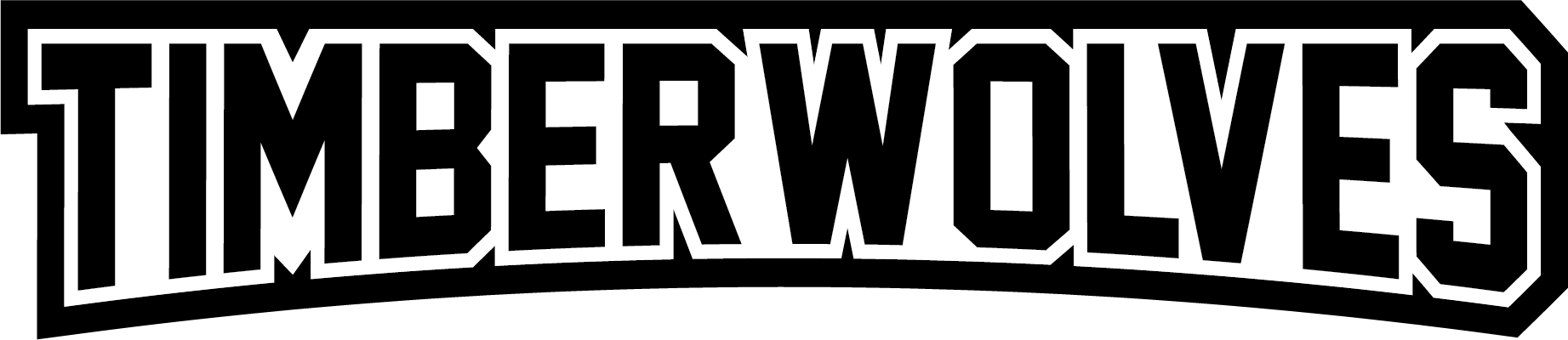 Timberwolves Wordmark Black 2